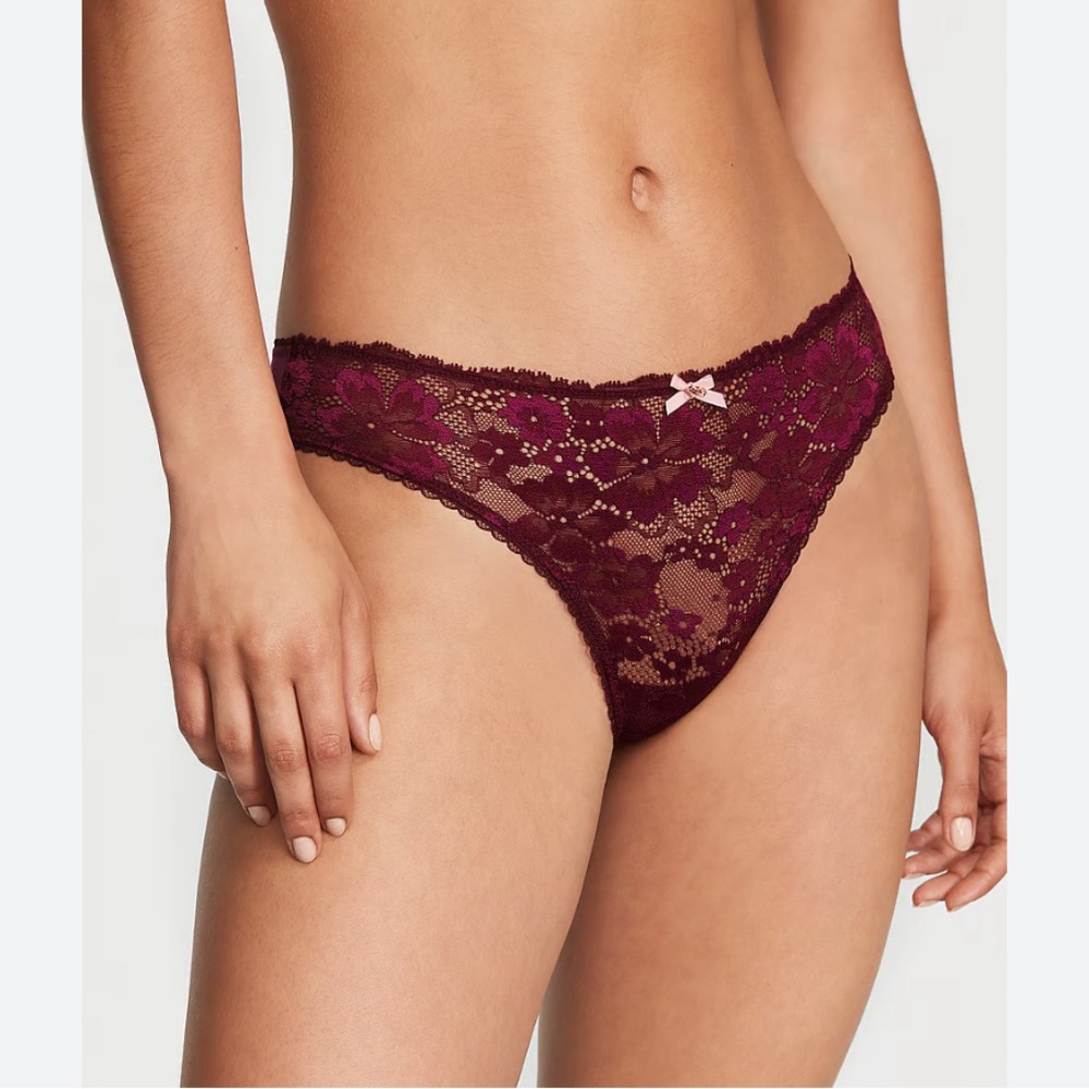 BODY BY VICTORIA Lace Panty - Green - New